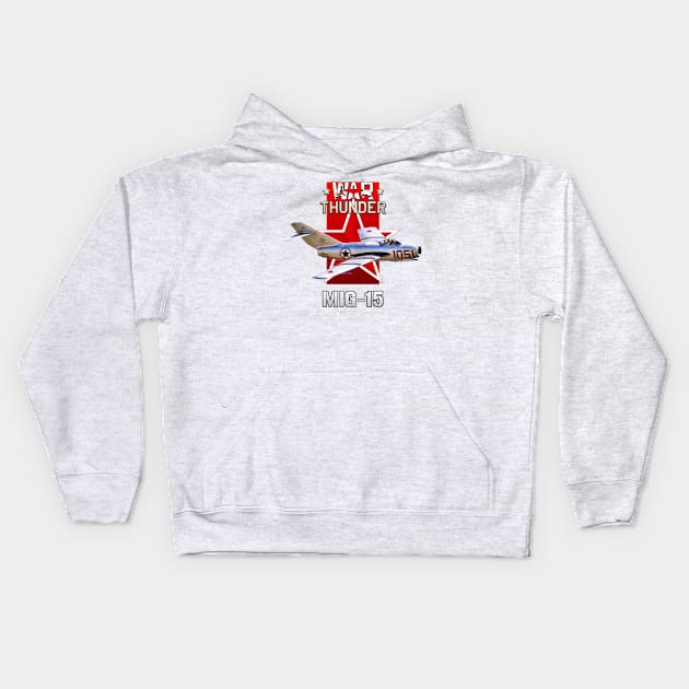 Mikoyan-Gurevich MiG-15 Kids Hoodie by MilMerchant